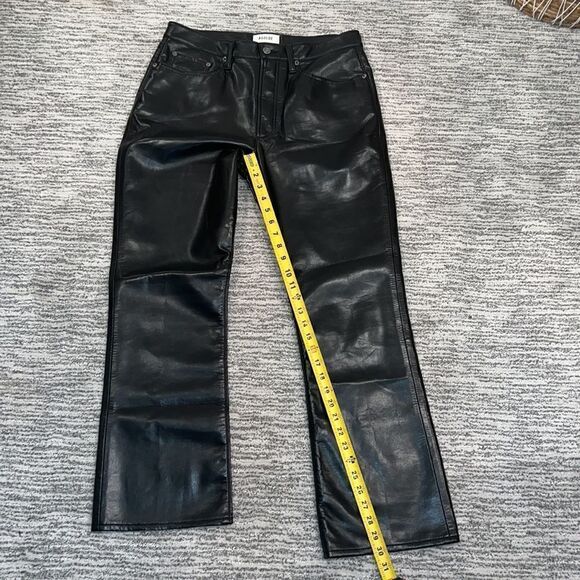 NWT Agolde Recycled Leather Fitted 90's Pants in Detox Size 30 - Picture 12 of 16